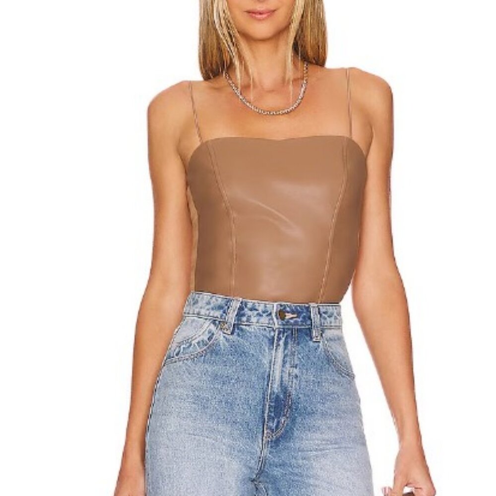 Revolve -HEARTLOOM- Faux Leather Cami